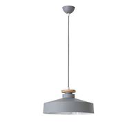 LMRJHAZ Luces Colgantes de Color de Color de Techo de Estilo nórdico Diseño de Moda con lámpara de Madera con lámpara de Cabezal Personalizada Salón de Restaurante (Color: tamaño: 35 cm) (Agray 40cm)