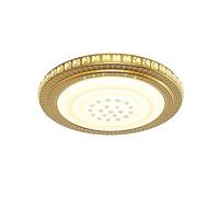 LMRJHAZ Luces, lámpara Colgante de luz de Techo de Cristal LED Redondo, Accesorio de Montura de Descarga para el Comedor Dormitorio de la Sala de Estar sin Parada de 62x8 cm (atenuación sin Pasos