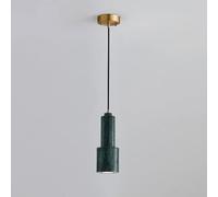 LMRJHAZ Mármol Chaner LED - Cobre de Cobre Completo Mi -Ni Estudio de luz Colgante Decoración del Bar de restaurantes suspendido Chaner Colgando iluminación Interior (Verde)