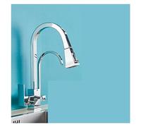 LMRJHAZ Matte Black Pure Water Kitchen grifo dual Mango dual Agua fría y fría Tomando la batería de la cocina (color: beige b)