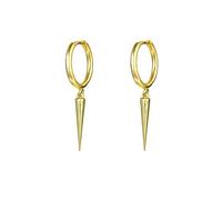 LMRJHAZ Minimalista Spike Dangle Drop Hoop Pendientes para Mujeres niñas 925 Charmos de Plata esterlina Hoops Cartílago Cartílago Tragus Helix Wrap Geométrico Hipoalergénica Fashion Punk