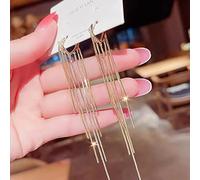 LMRJHAZ Pendientes de borla de color para mujeres Pendientes largos exagerados Joyas de boda Regalo de cumpleaños