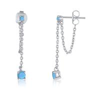 LMRJHAZ Pendientes de Cadena Coloridos 100% exquisitos para Mujeres Piercing Tarings Jewelry