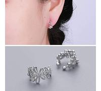 LMRJHAZ Pendientes para mujeres, pendientes S925 Pendientes de flores de primavera, blanco,