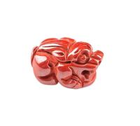 LMRJHAZ Pulsera de cinabar Natural Cinnabar pixiu pi yao Accesorios afortunados Amuleto de meditación Adorno Feng Shui DIY amuletos para Manualidades de joyería Que fabrican Collar de Pulsera atrae