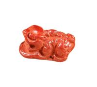 LMRJHAZ Pulsera de cinabar Natural Cinnabar pixiu pi yao Accesorios afortunados Amuleto de meditación Adorno Feng Shui DIY amuletos para Manualidades de joyería Que fabrican Collar de Pulsera atrae