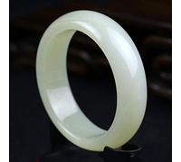 LMRJHAZ Pulsera para mujeres, brazalete de jade para mujeres, brazalete chino, pulsera de jade de ágata natural color blanco con caja,
