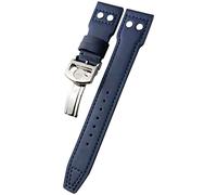 LMRJHAZM 20 mm de 21 mm 22 mm Rivet Barry Watch Band Fit For IWC Watch Big IW5009 Spitfire IW3777 Le Petit Prince Mark Strap (Color: Negro Blanco 1, Tamaño: 22 mm)