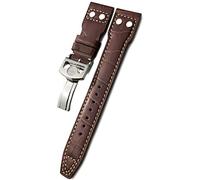 LMRJHAZM 20 mm de 21 mm 22 mm Rivet Barry Watch Band Fit For IWC Watch Big IW5009 Spitfire IW3777 Le Petit Prince Mark Strap (Color: Negro Blanco 1, Tamaño: 22 mm)