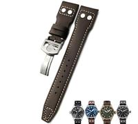 LMRJHAZM 20 mm de 21 mm 22 mm Rivet Becerro de cuero Reloj Fit For IWC Watch Big Pilot IW5009 Spitfire IW3777 Le Petit Prince Mark Strap