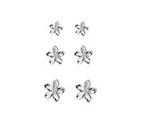 LMRJHAZM 3 pares Pendientes de plataformas pequeños Set de plata esterlina para mujeres Cartílago lindo Cartílago 20G trago post pin hipoalergénico perforado joyería de Navidad regalos de cumpleaños