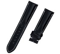 LMRJHAZM Banda de banda de cuero de cuero de vaca realmente real para correa de Breitling para navitimer World Avenger Superocean Cinturón de 22 mm Hebilla