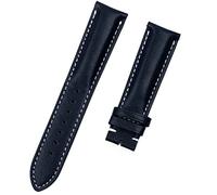 LMRJHAZM Banda de banda de cuero de cuero de vaca realmente real para correa de Breitling para navitimer World Avenger Superocean Cinturón de 22 mm Hebilla