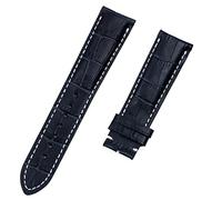 LMRJHAZM Banda de banda de cuero de cuero de vaca realmente real para correa de Breitling para navitimer World Avenger Superocean Cinturón de 22 mm Hebilla