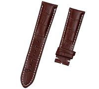 LMRJHAZM Banda de banda de cuero de cuero de vaca realmente real para correa de Breitling para navitimer World Avenger Superocean Cinturón de 22 mm Hebilla