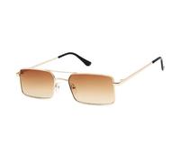 LMRJHAZM Gafas de sol con protección UV400 | Lente de metal de doble puente Steampunk de color caramelo | para mujeres y hombres, deportes al aire libre y conducción