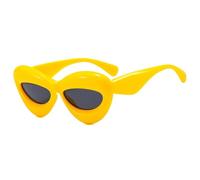 LMRJHAZM Gafas de sol de lujo de moda con colores de caramelo para hombres y mujeres, tendencia hip hop, locos al aire libre, Uv400