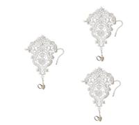 LMRJHAZM Girl Products - Pulsera de encaje sin dedos, guantes sin dedos, joyería vintage, anillos blancos, regalos, 22X14X0.5CMx3pcs, A