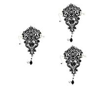 LMRJHAZM Girl Products - Pulsera de encaje sin dedos, guantes sin dedos, joyería vintage, anillos blancos, regalos, 22X14X0.5CMx3pcs, A