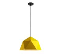 LMRJHAZM Lámpara Colgante de Cabeza única lámpara de lámpara de Moda y lámpara geométrica La lámpara Decorativa en la Barra del Dormitorio Contador Color Accesorio de iluminación de Metal E27