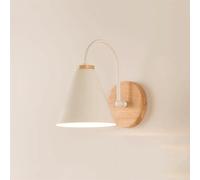 LMRJHAZM Luz Simple en Blanco y Negro Tubo de Pared Lámpara de Pared Luz de Lujo Macaron Luces de Pared de Madera sólida Corredor Aisle LED LED Dormitorio Bedside Lighting Lighting Light