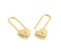 LMRJHAZM Pin de seguridad del corazón Plata esterlina Parando de aro pequeño para mujeres Minimalistas Huggie Hoops Lindo amor Cartílago Drop Chanding Fashion Fashion Christmas Birthday Joyary