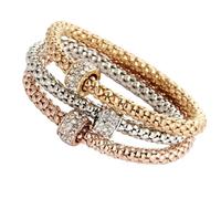 LMRJHAZM Pulsera de bloqueo con llave para mujeres y hombres - 925 STERLING SILVER 3Colors/Lot Árbol Pulsero de cristal Búho Llave Música Música Nota Butterfly Heart Charm Bangle, Lock and Key Collar