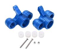 Lmrysalque 1 par de piezas de actualización de coche RC de aleación de aluminio de nudillo de dirección delantera para coche KRATON 8S Outcast 8S 1/5 RC (Azul)