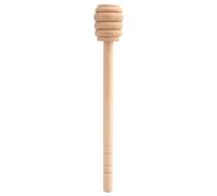 Lmrysalque 50 unids/set hogar de madera Mini mermelada miel tarro dispensador de varilla agitadora (Liuyun ranurado 15CM)