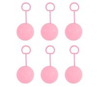Lmrysalque 6 globos de agua reutilizables con anillo de transporte de silicona de llenado rápido, autosellantes, bolas de agua de verano, juguetes para piscina al aire, playa, (Rosa)