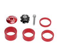 Lmrysalque Auriculares para Bicicleta Respetuosos con el Medio Ambiente, livianos, Brillantes, Piezas de Repuesto Completas para Bicicletas (Roja)