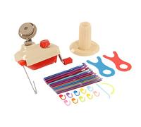 Lmrysalque Bobinadora de Hilo Manual, Multifuncional, de bajo Ruido, portátil, para el hogar, Bobinadora de Bolas de Hilo Grande con Mango de Metal