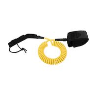 Lmrysalque Bodyboard TPU Tabla de Surf Correa de muñeca en Espiral Tabla de Agua Accesorios de Surf 7 mm/10 pies (Amarilla)