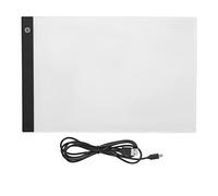 Lmrysalque Caja de luz LED trazador de 3 niveles de brillo luz blanca suave carga USB ultra delgada A3 almohadilla de trazado para álbumes de recortes en relieve