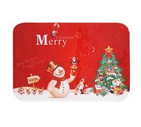 Lmrysalque Christmas Door Mat Anti-Slip Floor Mat Entrance Doormat Area Rug Carpet Household Supplies