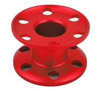 Lmrysalque Durable aleación de Aluminio Buceo Dedo Carrete Buzo Accesorio de Snorkel subacuático (Roja)