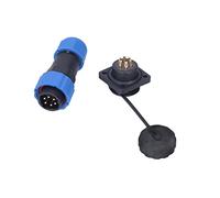 Lmrysalque-Enchufe Impermeable, Conector de alimentación Cuadrado de aviación, Adaptador de Terminal a Tope, CA 380V SP20 (6 Pines)