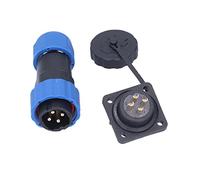 Lmrysalque-Enchufe Impermeable, Conector de alimentación Cuadrado de aviación, Adaptador de Terminal a Tope, CA 380V SP20 (4 Pines)