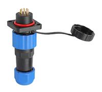 Lmrysalque IP68 Enchufe Impermeable Conector de alimentación de aviación Cuadrado Adaptador de Terminal Industrial SP16 (9 núcleos (250V 5A))