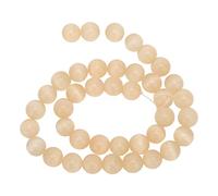 Lmrysalque joyería cuentas de piedra para manualidades 10mm excelente pulido champán claro exquisitas cuentas de piedra Natural