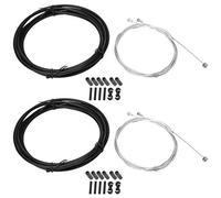 Lmrysalque Juego de alojamientos para cables de línea de cable de cambio de freno de bicicleta Kit de desviadores Accesorios para bicicleta (Negro)