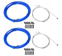 Lmrysalque Juego de alojamientos para cables de línea de cable de cambio de freno de bicicleta Kit de desviadores Accesorios para bicicleta (Azul)