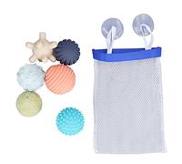 Lmrysalque Juego de Pelotas sensoriales texturizadas para bebés, 6 uds., Pelota para apretar Multicolor Suave portátil para niños, Juguete a Partir de 6 Meses