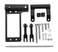 Lmrysalque Juego de soporte de montaje de servo de barra de acoplamiento hidráulica, varilla hidráulica de aleación de aluminio y soporte de servo de dirección para Capra 1/10