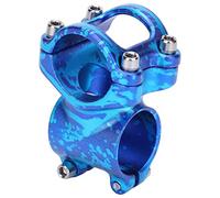 Lmrysalque LUNJE 31.8x35mm Bicycle Short Handlebar Stem Ultra Light Mountain Bike Aluminum Alloy Stem (Púrpura Azul)