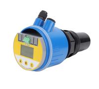 Lmrysalque Medidor de Nivel ultrasónico LCD Sensor Digital de Agua líquida DC24V Pantalla LED 4-20mA Salida analógica 666RP Azul 0-10M