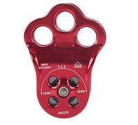 Lmrysalque Outdoor Rock Tree Climbing Mountaineering Crossing Transportation Three Hole Single Pulley Bearing