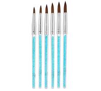 Lmrysalque-pincel para decoración de uñas, 6 uds., pelo de nailon, patrón de flores, pintura de uñas, pincel de dibujo