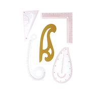 Lmrysalque Regla Curva Juego de 5 Piezas Regla de Corte Juego de Reglas de Tamaño de Ropa para Dibujar Placas de Corte Manual Fabricación de Diseño de Ropa