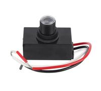 Lmrysalque-Sensor de luz fotocélula, Nivel de Prueba IP65, Interruptor de Control de luz fotoeléctrico Compacto Multifuncional para Exteriores